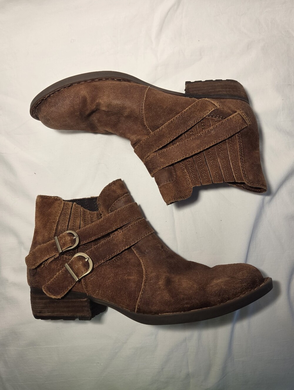 Born Moringa Brown Suede Ankle Booties 8.5M - Picture 5 of 10
